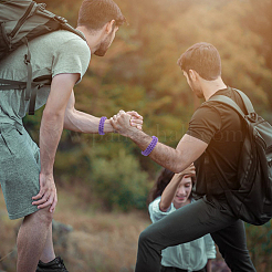 9шт 9-цветный набор браслетов для выживания из полиэфирного шнура с пластиковыми застежками для походов BJEW-AN0001-60