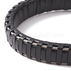 Bracciali corda di pelle&nbsp;BJEW-E352-11C-B