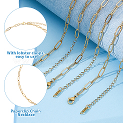 10 collier en acier inoxydable 304&nbsp;NJEW-HS00010