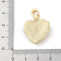 Pendentifs en laiton émaillé avec micro pavé de zircone cubique&nbsp;KK-U043-11G-02