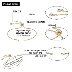 Покрытие стойки экологически чистое изготовление браслетов из латуни-цепочки&nbsp;KK-CJ0001-27