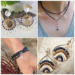 10 нити непрозрачных стеклянных бусин нити GLAA-BW0001-01