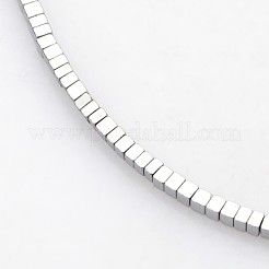 Electroplate non magnetici ematite sintetico fili di perline&nbsp;G-J212E-M