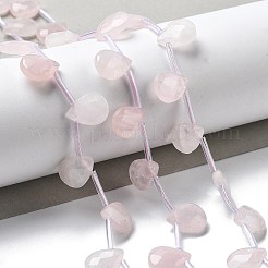 Natürlichen Rosenquarz Perlen Stränge&nbsp;G-K382-C02-01