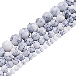 4 нити 4 нити синтетических бирюзовых бусин TURQ-CW0001-01A