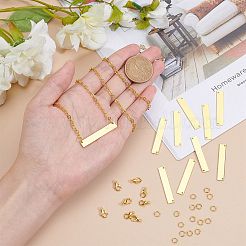 Наборы для самостоятельной штамповки пустых бирок для изготовления ожерелий&nbsp;DIY-SC0013-40G