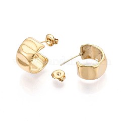 Серьги-гвоздики из нержавеющей стали 304 EJEW-N059-09G