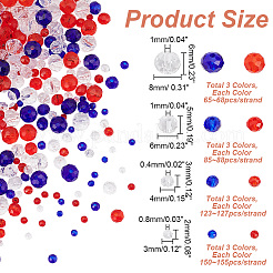 Набор для самостоятельного изготовления браслета из стеклянных бусин на День независимости EGLA-AR0003-80