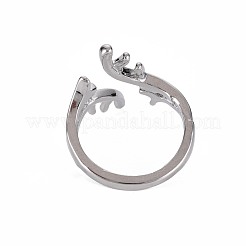 Разветвление манжеты перстни для девушки женщины RJEW-S038-197