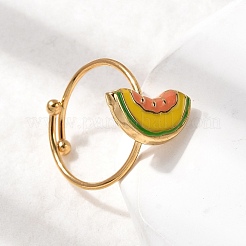 Регулируемые эмалированные манжеты из нержавеющей стали 304 для женщин&nbsp;LS-RJEW-B152-01G-01