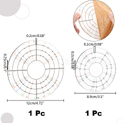 2 шт. 2 стиля акриловый круглый разделитель вспомогательный инструмент для глиняной скульптуры&nbsp;DIY-GA0007-16