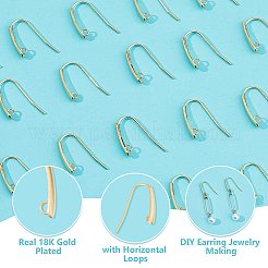 50 шт. крючки для сережек из нержавеющей стали 304&nbsp;STAS-HS0001-14