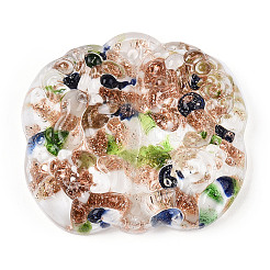 Разъемы для звеньев лэмпворк с золотым песком ручной работы&nbsp;LAMP-N024-07