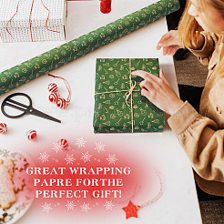 Цветочная подарочная упаковочная бумага DIY-TAC0020-52B