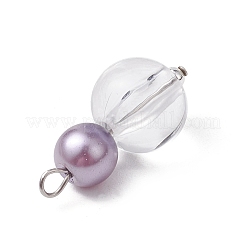 5шт прозрачные акриловые подвески PALLOY-JF03502