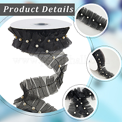 Кружевная отделка из полиэстера с цветочной вышивкой&nbsp;OCOR-WH20006-84A