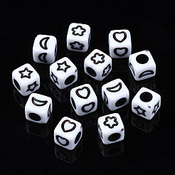 Непрозрачные акриловые бусины&nbsp;SACR-S273-40