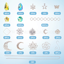 Наборы для самостоятельного изготовления ловца солнца из стекла и нержавеющей стали&nbsp;DIY-SC0031-25