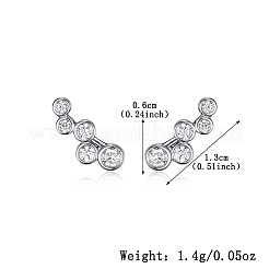 925 плоская круглая серьга-гвоздик из стерлингового серебра NR8615