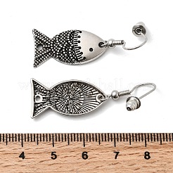 Серьги с подвесками из рыбьего сплава EJEW-C167-01AS