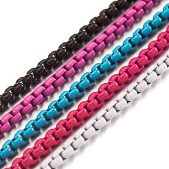 5 метр 5 цвета окрашенные распылением латунные цепные коробки&nbsp;CHC-TA0001-01