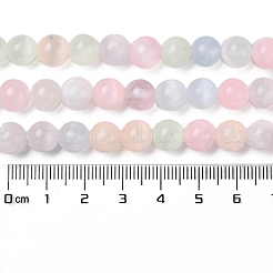Нити натуральных селенитовых бусин цвета макарон&nbsp;G-Q162-A01-02C-02