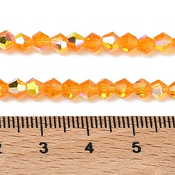 Гальванизируйте прозрачное стекло бисер нитей&nbsp;EGLA-K015-18K