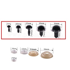Ремесло пластиковые куклы глаза мягкую игрушку глаза DIY-Q015-05-12mm