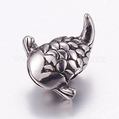 Европейские бусины из нержавеющей стали 304 STAS-P173-052AS