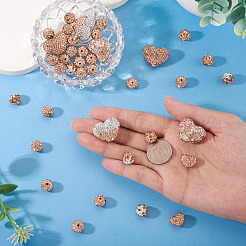 38 Stück handgefertigte Strassperlen aus Polymer-Ton&nbsp;CLAY-BT0001-14