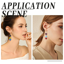 60 шт. стеклянные бусины-сердечки миллефиори ручной работы LK-HY0001-01