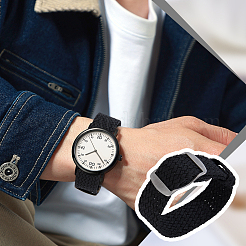 Нейлон часы полос AJEW-WH0596-226M