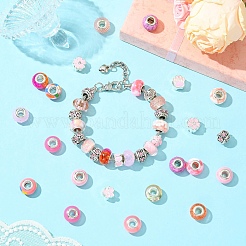 50шт смоляные европейские бусины&nbsp;RESI-CJC0050-01B