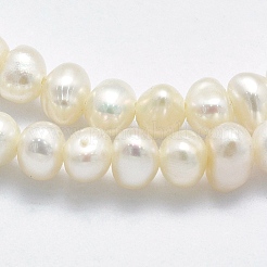 Brins de perles de culture d'eau douce naturelles&nbsp;PEAR-F007-62-01