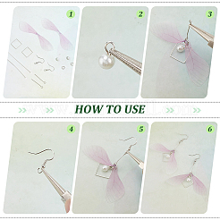 Наборы для самостоятельного изготовления стеклянных сережек на морскую тематику&nbsp;DIY-PH0028-59