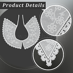 Хлопковый накладной воротник AJEW-WH20077-039