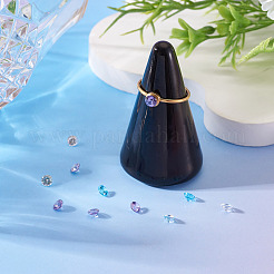 10 Stück 5 Farben Zirkonia-Cabochons&nbsp;ZIRC-TA0001-32