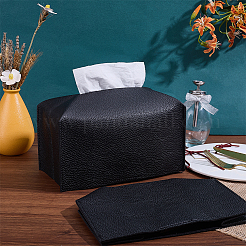 Boîte de rangement pour mouchoirs en cuir PU&nbsp;AJEW-WH0609-769B