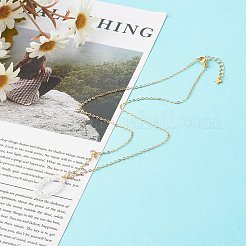 Laiton zircon cubique collier pendentif&nbsp;NJEW-JN03531-01