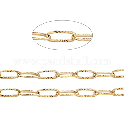 Текстурированные цепочки-скрепки из нержавеющей стали 304&nbsp;CHS-I009-01G