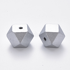 Расписные европейские бусины из натурального дерева&nbsp;WOOD-Q040-020A-B02