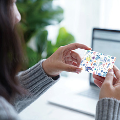 Прямоугольные пластиковые водонепроницаемые наклейки для карт из ПВХ DIY-WH0432-234