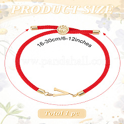 1 bracelet coulissant réglable en nylon pour femme&nbsp;BJEW-LP0001-32V-02