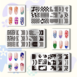 Modelli per nail art fai da te in acciaio inossidabile&nbsp;MRMJ-WH0092-017