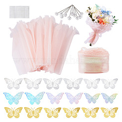 Упаковка для букетов цветов из морщинистого волнистого полиэстера&nbsp;FIND-TA0010-72A