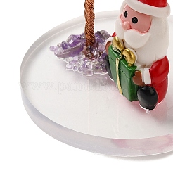 Decorazioni natalizie per alberi con scaglie di ametista naturale&nbsp;DJEW-K028-03A