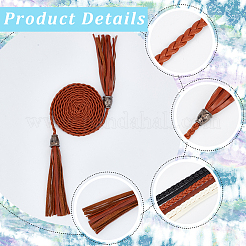 5 шт. 5 стиля PU кожаный ремень-цепочка AJEW-CP0008-15