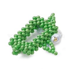 Rettangolo di perline con ciondoli a forma di fiore&nbsp;PALLOY-MZ01144-03
