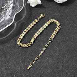 Латунные браслеты в виде пшеничных колосьев для женщин&nbsp;BJEW-H639-11G