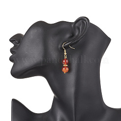 Комплект из круглых бусин из натурального полосатого агата/полосчатого агата SJEW-JS01328